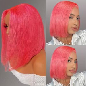 pink-straight-bob-wigs-13x4-lace-front