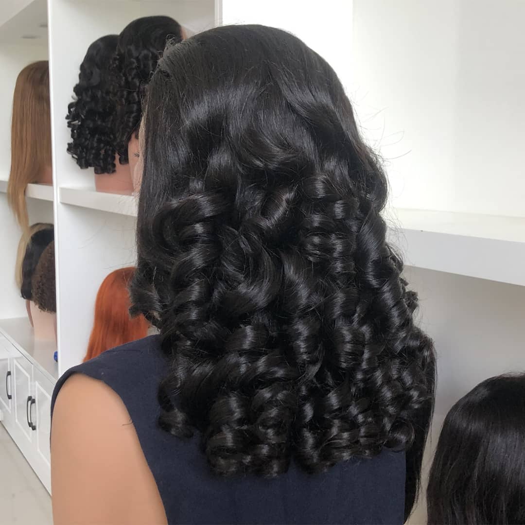 13x4 Bouncy Curl Human Hair wig, 100% Bouncy Human Hair