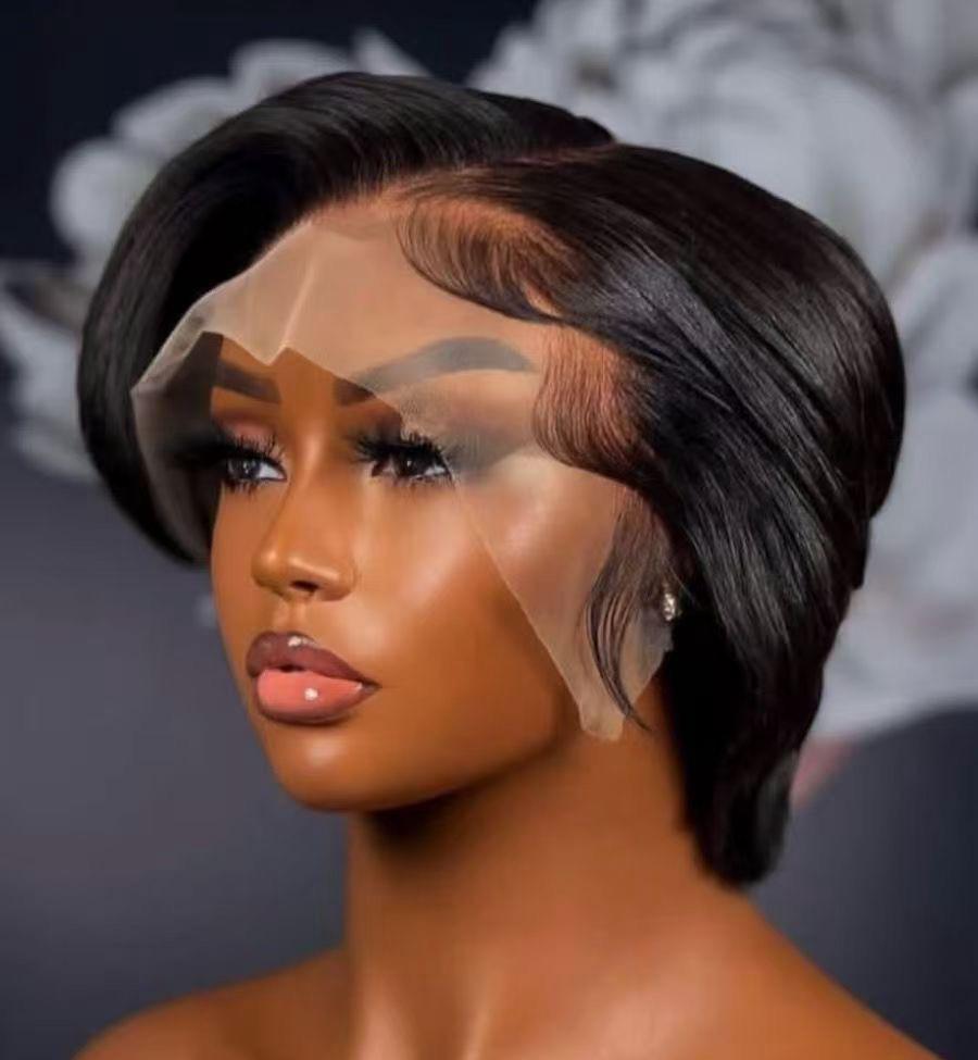 Short Bob Human Hair 100% Human Hair with Good Density